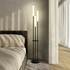 Modern 3-Light LED Floor Lamp With Dimmer
